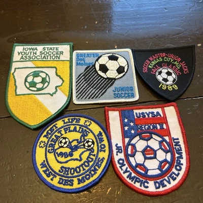 Lote De 5 Parches De Fútbol Bordados De Colección Años 80 Sin Usar Foto 1 de 4
