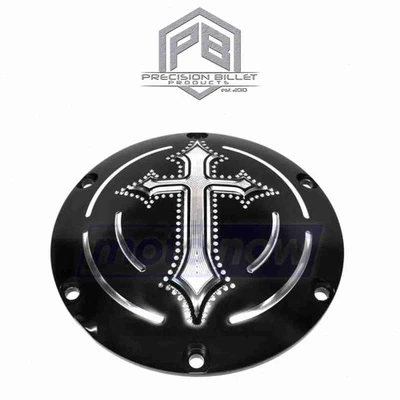 Precision Billet Sportster Dark Side Billet Derby Cover for 2010-2011 Harley ul Foto 1 de 4