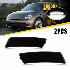 Front Fender LED Marker Side Signal White for Light 2012-2019 Volkswagen Beetle - Picture 1 of 12