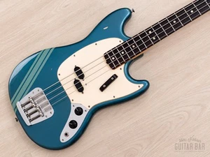 1973 Fender Mustang Bass Competition Burgundy Vintage Short Scale Bass w/ Case - Picture 1 of 24