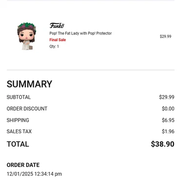 Pop! The Fat Lady with Pop! Protector LE 3500 Chance of Chase Confirmed Preorder - Image 1 of 2