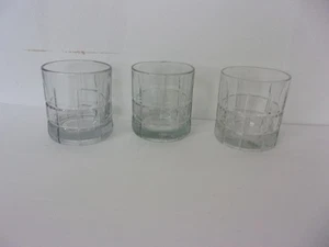3 Anchor Hocking Clear Tartan Manchester Old Fashion 8oz. Rock Glasses - Picture 1 of 4