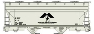 Accurail HO Scale ~ ACF 2-Bay Covered Hopper ~ Morton Salt ~ 81711 - Picture 1 of 1