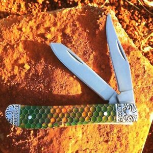 Clip Point Folding Knife Pocket Hunting Survival Tactical Combat Resin Handle 2"