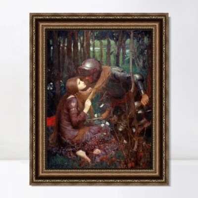 Impressão giclée em tela emoldurada La Belle Dame Sans Merci por John William Waterhouse - Imagem 1 de 4