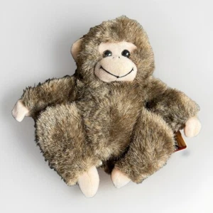 Vintage K&M International Little Brown Monkey 6" Plush Stuffed Animal Toy Rare - Picture 1 of 13