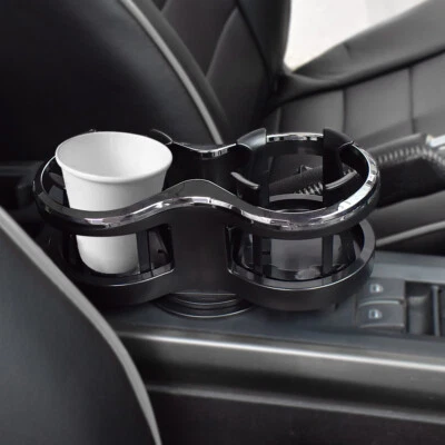 Universal Car Truck Drink Cup Holder Mount For Water Coffee Double Hole Bottle - Image 1 of 4