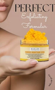 Exfoliante iluminador de cúrcuma Dash Xclusive para manchas oscuras de la piel y exfoliante natural - Imagen 1 de 8