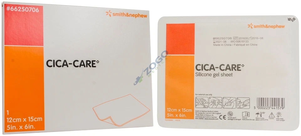 Hoja de gel de silicona Cica Care 5 x 6 - en caja individual Foto 1 de 1