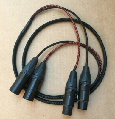 1'FT to 8FT Mogami Cable 2 Channel Snake Gold Neutrik XLR Female to XLR Male  - Image 1 of 4