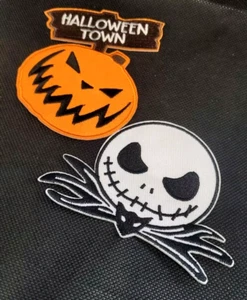 Nightmare Before Christmas Shirt Iron On Patch Sew Sewing Embroidery Lot Of 2Pc - Picture 1 of 8
