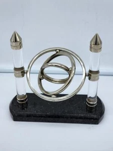 KINETIC Orbital Revolving Desk Toy Office Fidget Marble Base - Picture 1 of 4