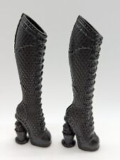 Monster High Doll Replacement Black Boots for Freak Du Chic Frankie Stein 