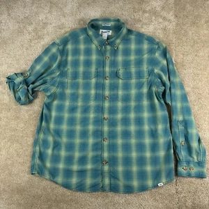 Duluth Trading mens Untucked shirt Large Relaxed Fit Plaid Button pockets - Picture 1 of 17