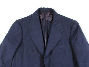 Vtg 1940s Pinstripe Wool Blazer Sport Coat Jacket Sz 38 ? Gangster Hollywood 40s