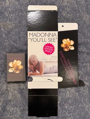 Madonna You'll See UK Cassette Single and Promo dispenser display Foto 1 de 4