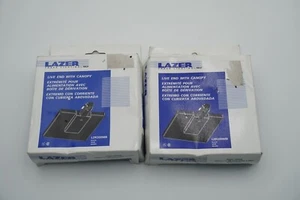 Lot of (2) Lazer Track Lighting Live End with Canopy black LZR200MB - Picture 1 of 2