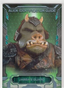 2016 Star Wars Masterwork Alien Identification Guide Foil #7 Jabba's Guard /299 - Bild 1 von 1