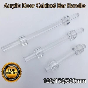 Acrylic Clear Cabinet knob Door Handle Drawer Wardrobe Dresser Pull Hardware Acc - Picture 1 of 9