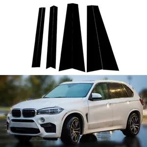 For BMW X5 F15 2014 2015 2016 2017 2018 8pcs Black Pillar Post Trim Window Cover - Foto 1 di 14