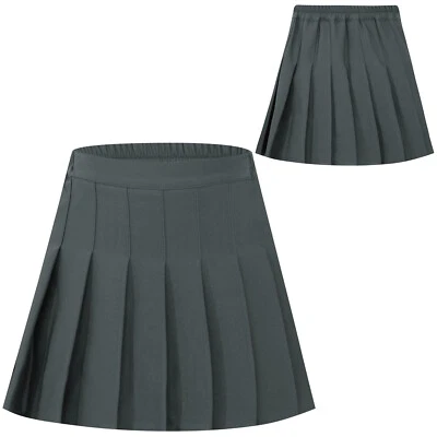 Kids Girls A-Line Skirts Weekend Pleated Skirt Skater Skirt Miniskirt Summer - Image 1 of 3