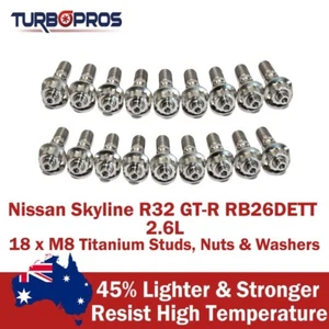 Kit de pernos doble turbo de titanio para Nissan Skyline R32 GT-R RB26DETT 2,6 L - Imagen 1 de 4