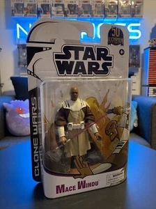 Hasbro Star Wars - Modellino Clone Wars: Mace Windu - Lucasfilm 50 anni - Foto 1 di 6