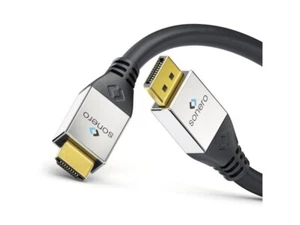 1m DisplayPort DP HDMI Kabel Adapter 4K DP 1.2 auf HDMI 1.4 Konverter Sonero PS5 - Bild 1 von 5