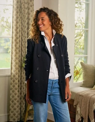 Frank & Eileen Belfast Sweatshirt Peacoat British Royal Navy Small $348 - Image 1 of 4