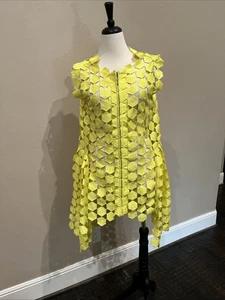 Designer Sheer Top/Dress Sz L - Picture 1 of 6