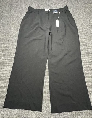Pantalones cortos para mujer Abercrombie & Fitch 34 Sloane Curve Love pierna ancha negros Foto 1 de 4