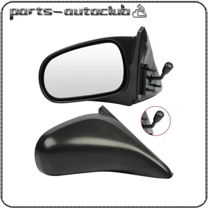 Espejos retrovisores laterales izquierdo y derecho HONDA CIVIC 1996-2000 negros manuales no plegables - Imagen 1 de 20