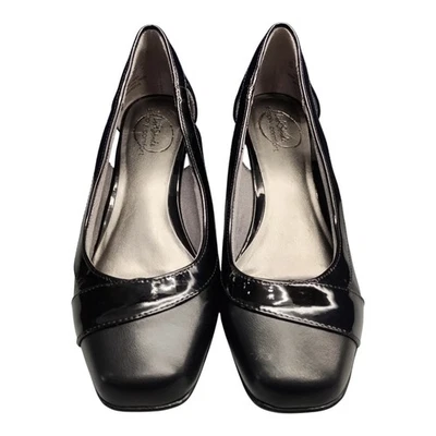 Lifestride Grandeur Wedge Pump Heels Womens US Size 7M Black Synthetic Slip On - Image 1 of 4