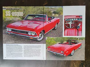 Chevrolet Chevy Chevelle 1966 6 páginas color original artículo - Imagen 1 de 3