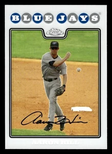 2008 Topps Chrome Refractor #43 Aaron Hill Blue Jays - Picture 1 of 2
