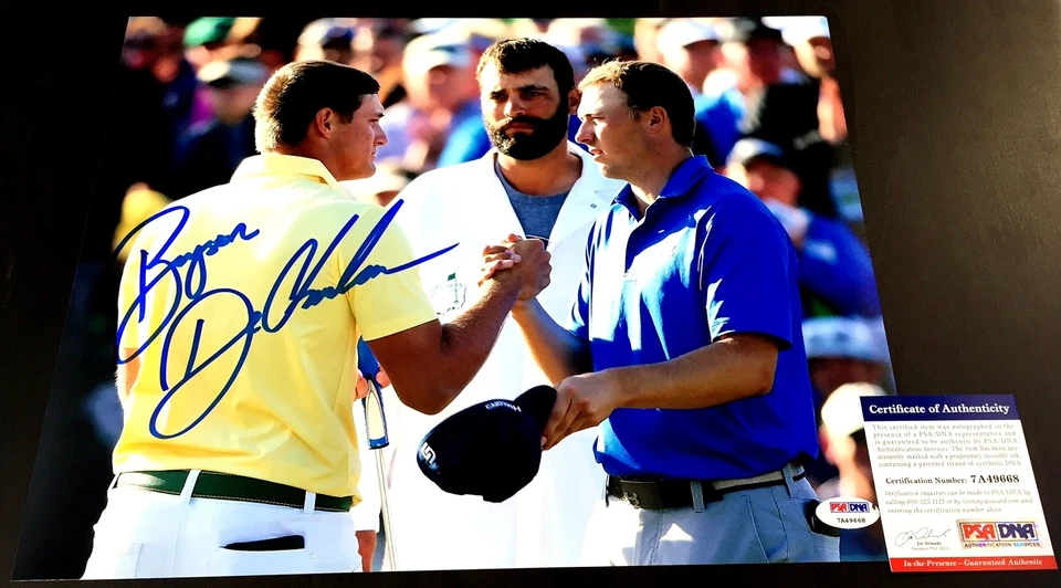 FOTO 11x14 firmada por Bryson Dechambeau con Jordan Spieth PSA/ADN EN PRESENCIA CERTIFICADO DE AUTENTICIDAD Foto 1 de 1