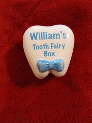 Caja de regalo de papel de colección deseos de hadas de los dientes/baratijas personalizada WILLIAM  Foto 1 de 4