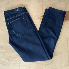 Women's Earnest Sewn Harlan 93 Denim Indigo Blue Jeans USA Made Sz 29x30