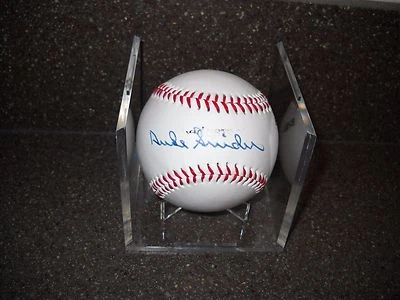 DUKE SNIDER  Signed Baseball HOF Autographed In Plastic Case   - Image 1 of 3