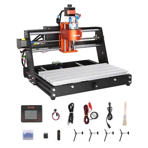 VEVOR CNC-Fräsmaschine Graviermaschine 120W 3-Achsen-GRBL-Steuerung Holzgravur - Bild 1 von 12