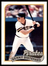 1989 Topps Traded Benny Distefano . Pittsburgh Pirates #25T