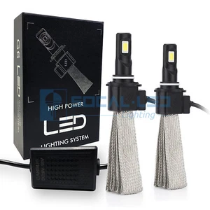 2x Fanless Canbus HB4 9006 LED Conversion Kit Headlight Bulbs 6000K Xenon White - Picture 1 of 10