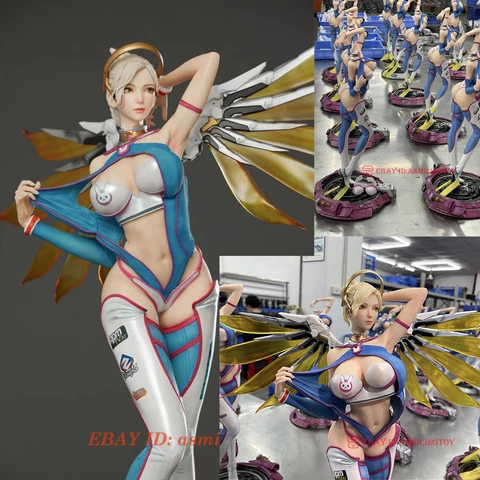 MKE Studio Blizzard Overwatch Game DVA D.Va COS Statue Figure LED IN STOCK Cover