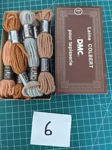 Laine Colbert DMC pour Tapisserie Mixed Colours tapestry Wool Box x 10./No.6 - Foto 1 di 3
