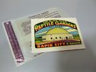 c1950s Automobile Decal Sticker - Reptile Gardens, Black Hills, Rapid City, SD