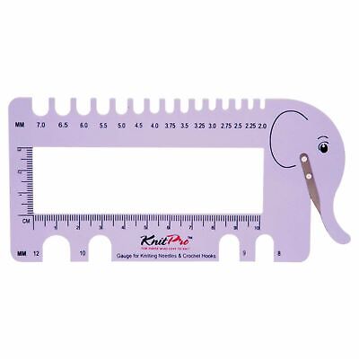 KnitPro Elefante Calibre, Hilo Cutter & Vista Sizer • 5.64€