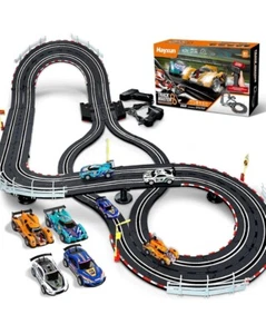 Juegos de pista de carreras de autos de ranura eléctricos - Juegos de pista de autos de carreras con 4 Slo... - Imagen 1 de 5