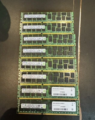 (Lot of 8)Samsung 8GB M393B1K70DH0-YH9 2Rx4 PC3L 10600R - Image 1 of 4