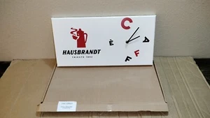 Wanduhr Wand Kunststoff Werbung Kaffee Hausbrandt Triest 1892 - Bild 1 von 11