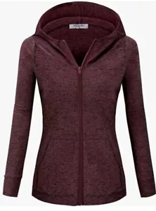 Sudaderas deportivas con capucha forradas de vellón con cremallera completa Hibelle para mujer pequeñas - Imagen 1 de 2